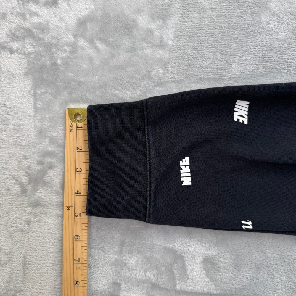 Nike Sweatpants Men Large Black All Over Print Logo Fleece FB7437-011 Jogger - Picture 10 of 13